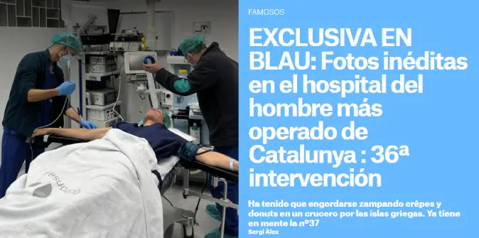 El hombre más operado de España y su intervención